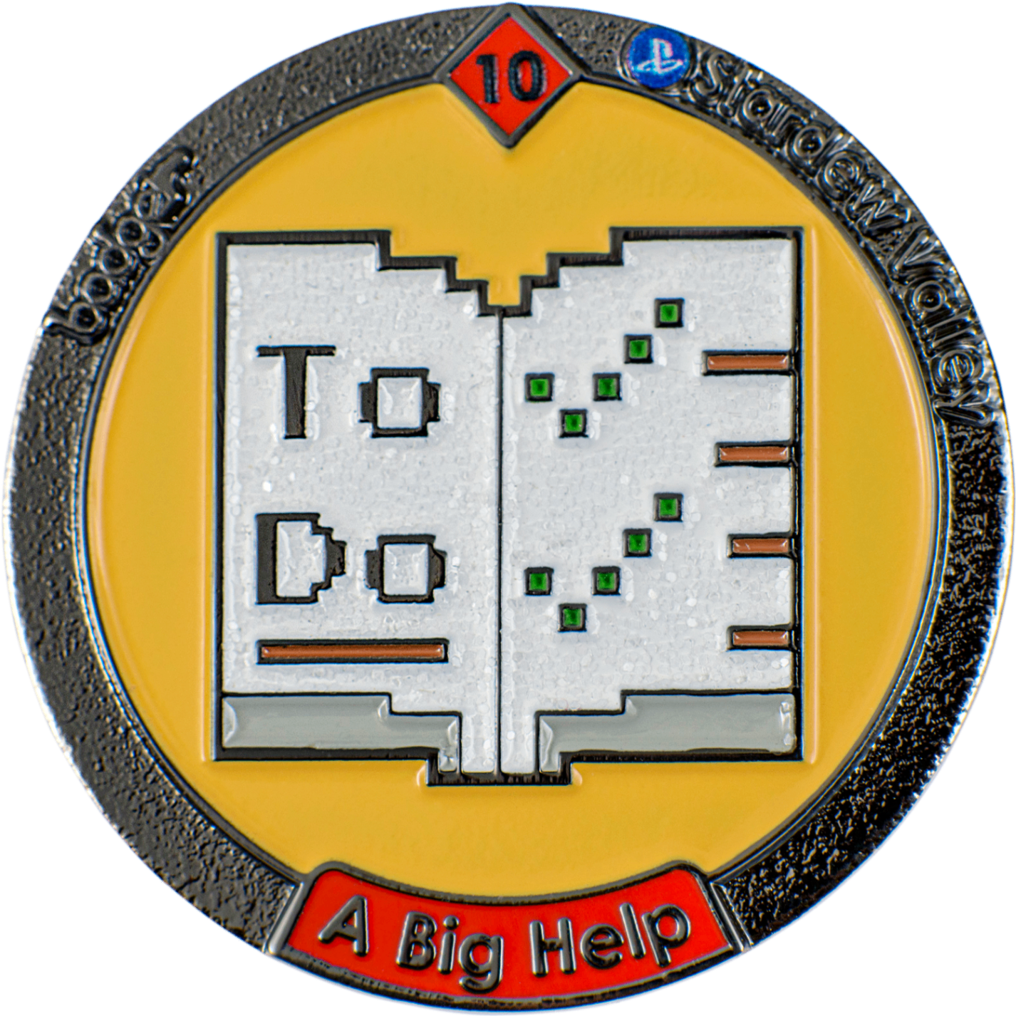 A Big Help badge representing the legendary rarity level