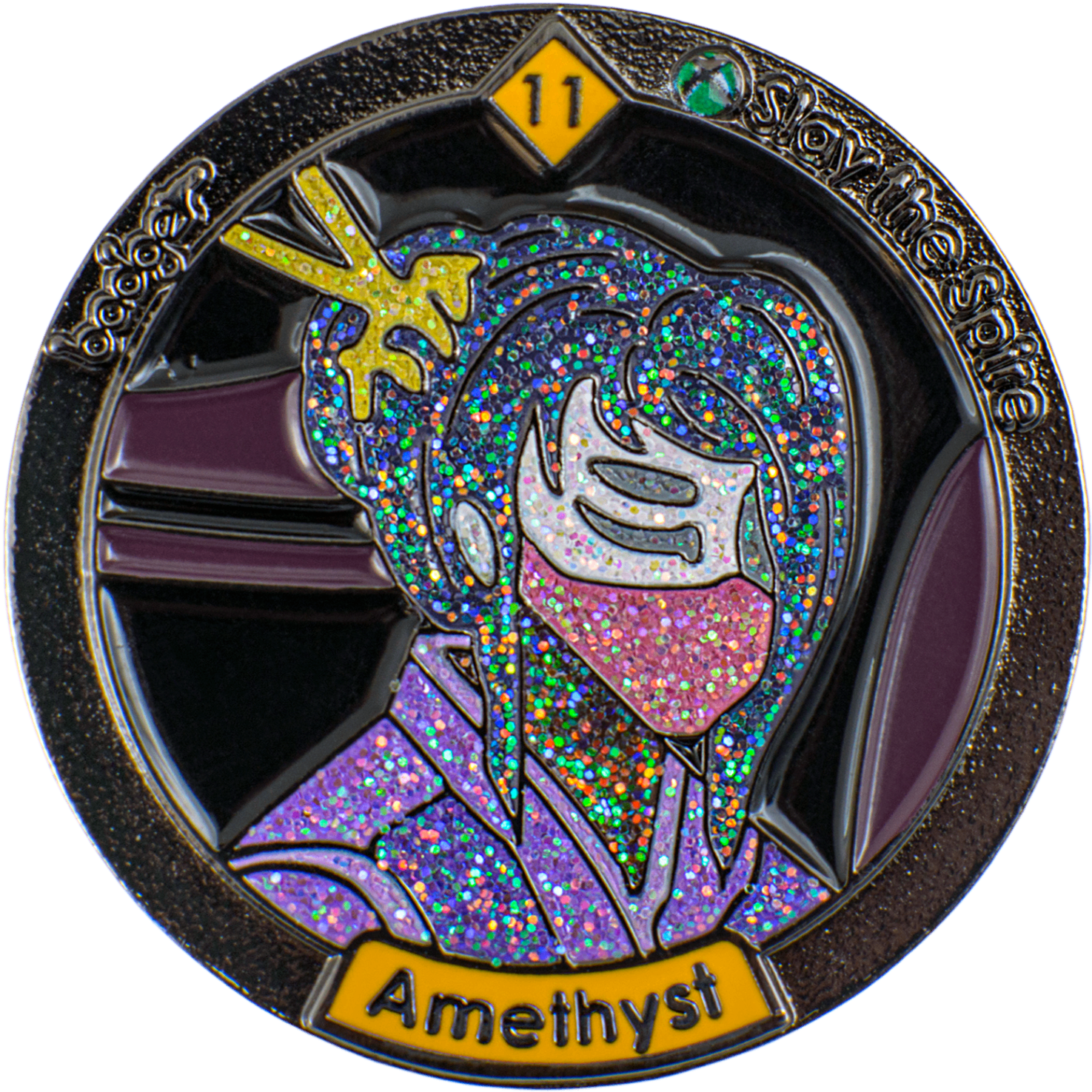 Amethyst badge representing the mythical rarity level