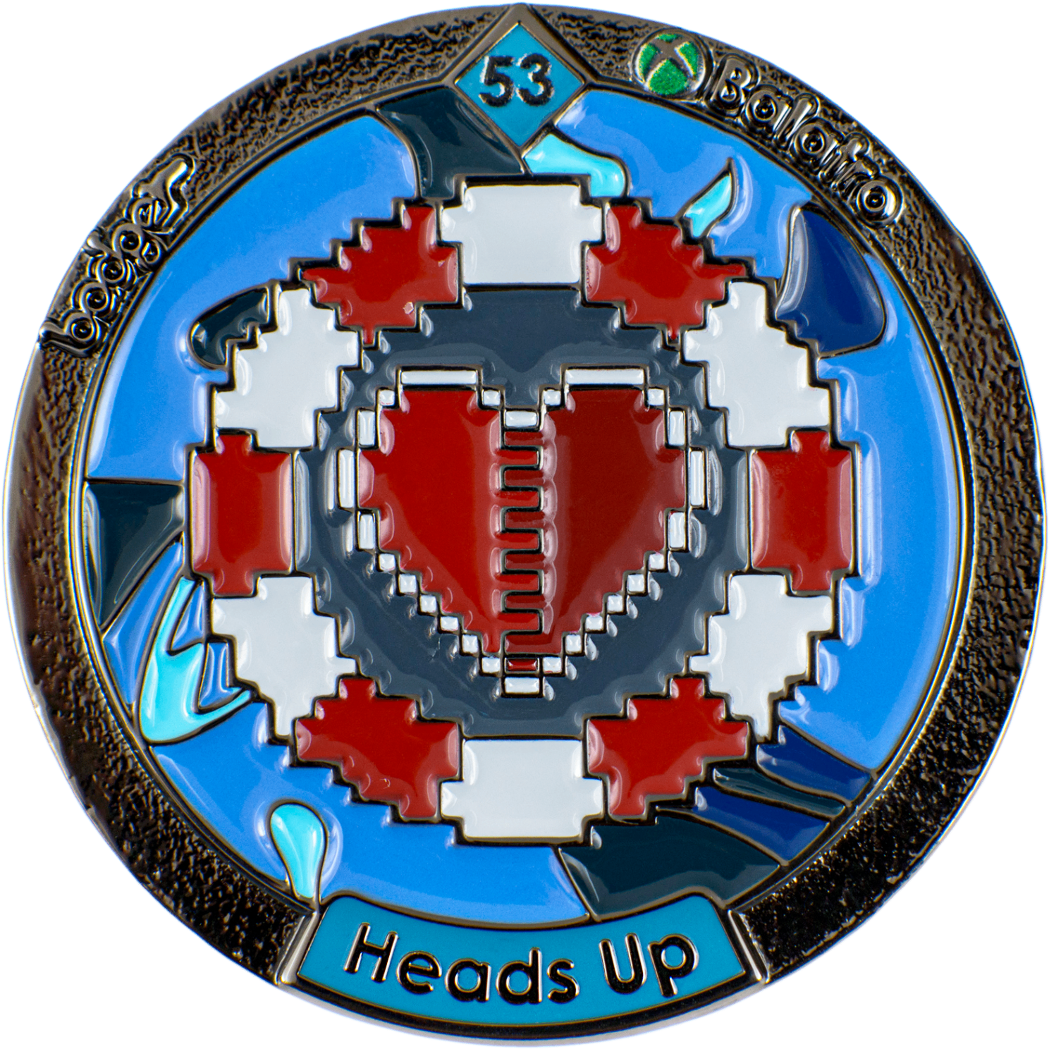 Heads Up badge representing the common rarity level